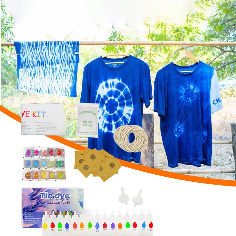 18 مجموعة صباغة ربط للأقمشة الملابس القبعات الأحذية القماش اللحف للمبتدئين الخبراء العائلة - Image 3